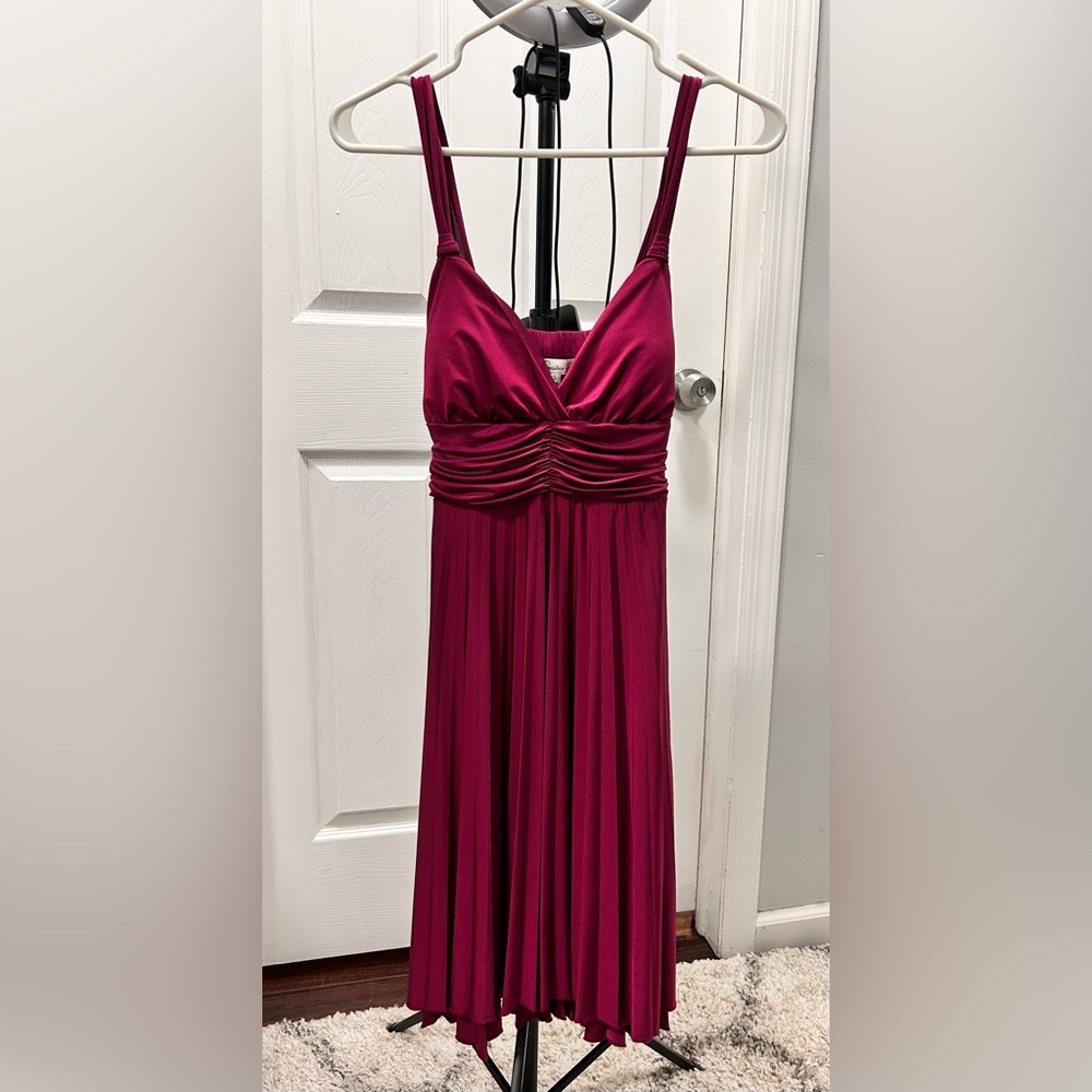Elegant Dark Pink Dress
